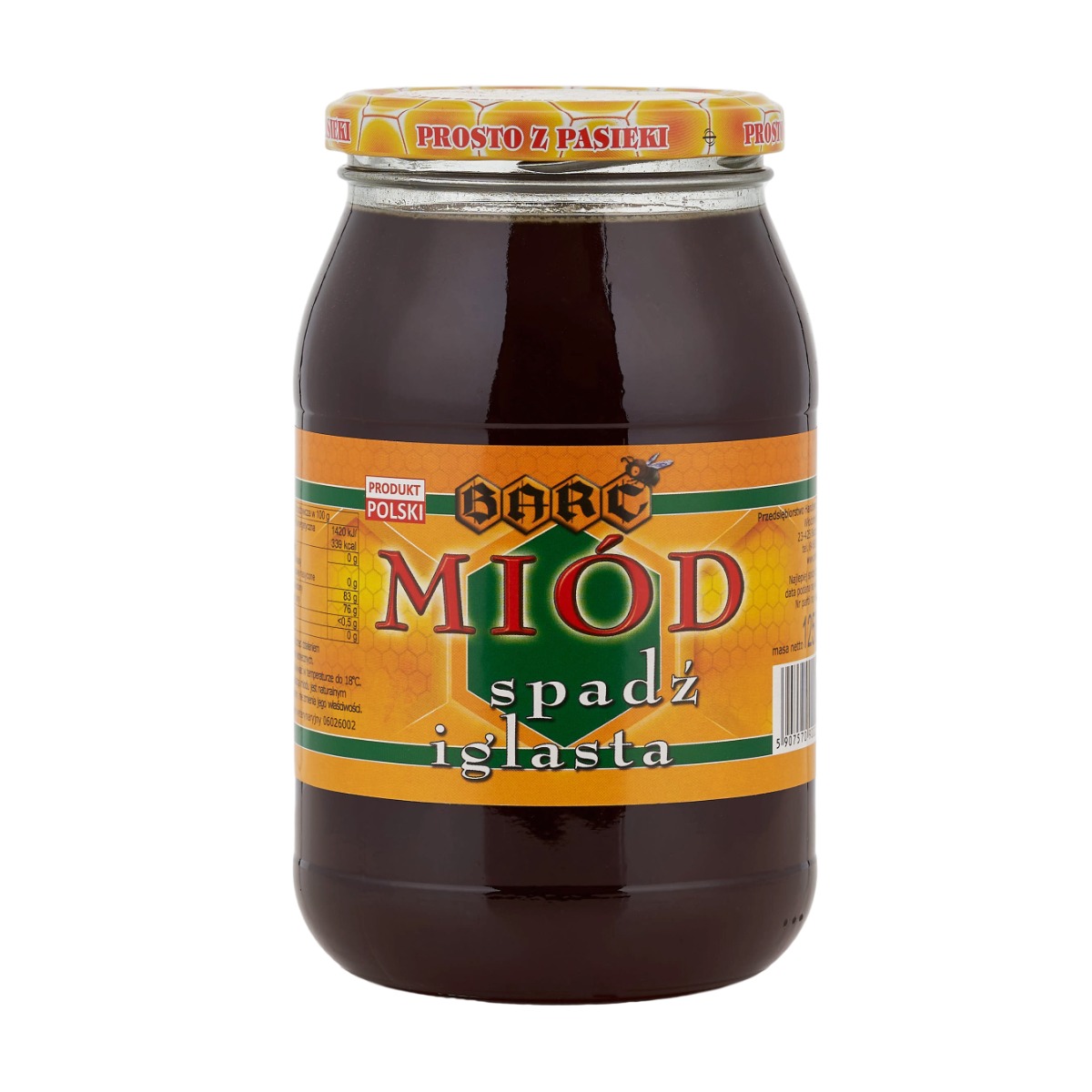 Miód spadziowy 1250g (spadź iglasta)