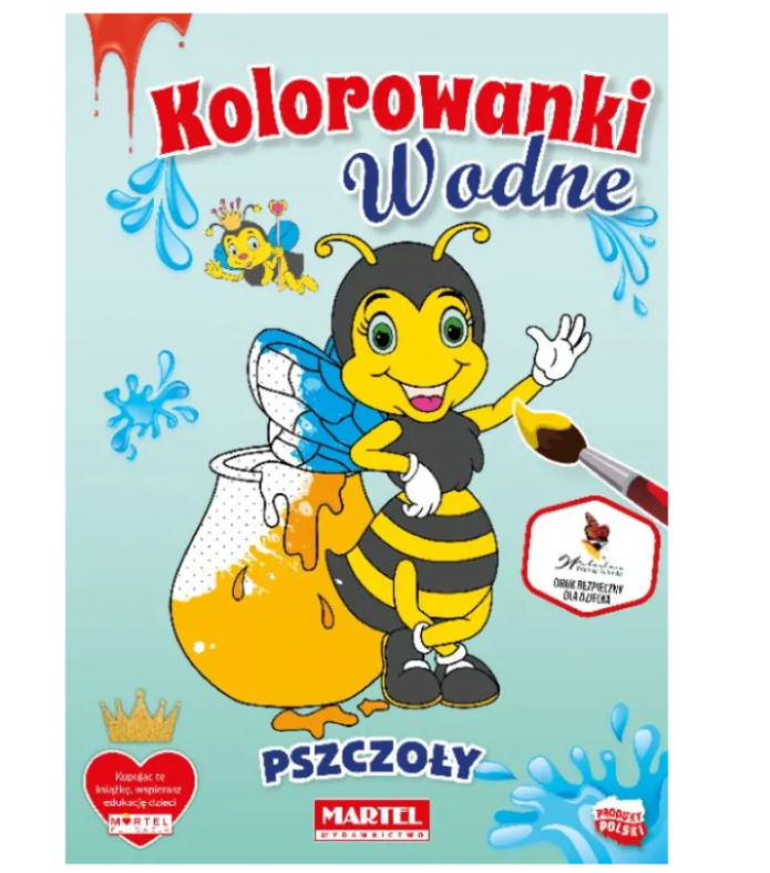 Książeczka - Kolorowanki wodne pszczoły